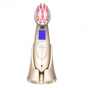 Perie cu Laser Reincarcabila USB, Vibratii Scalp Regrowth Hair, Stimuleaza cresterea si regenerarea prin masajul parului, Tratament anti-Cadere Par