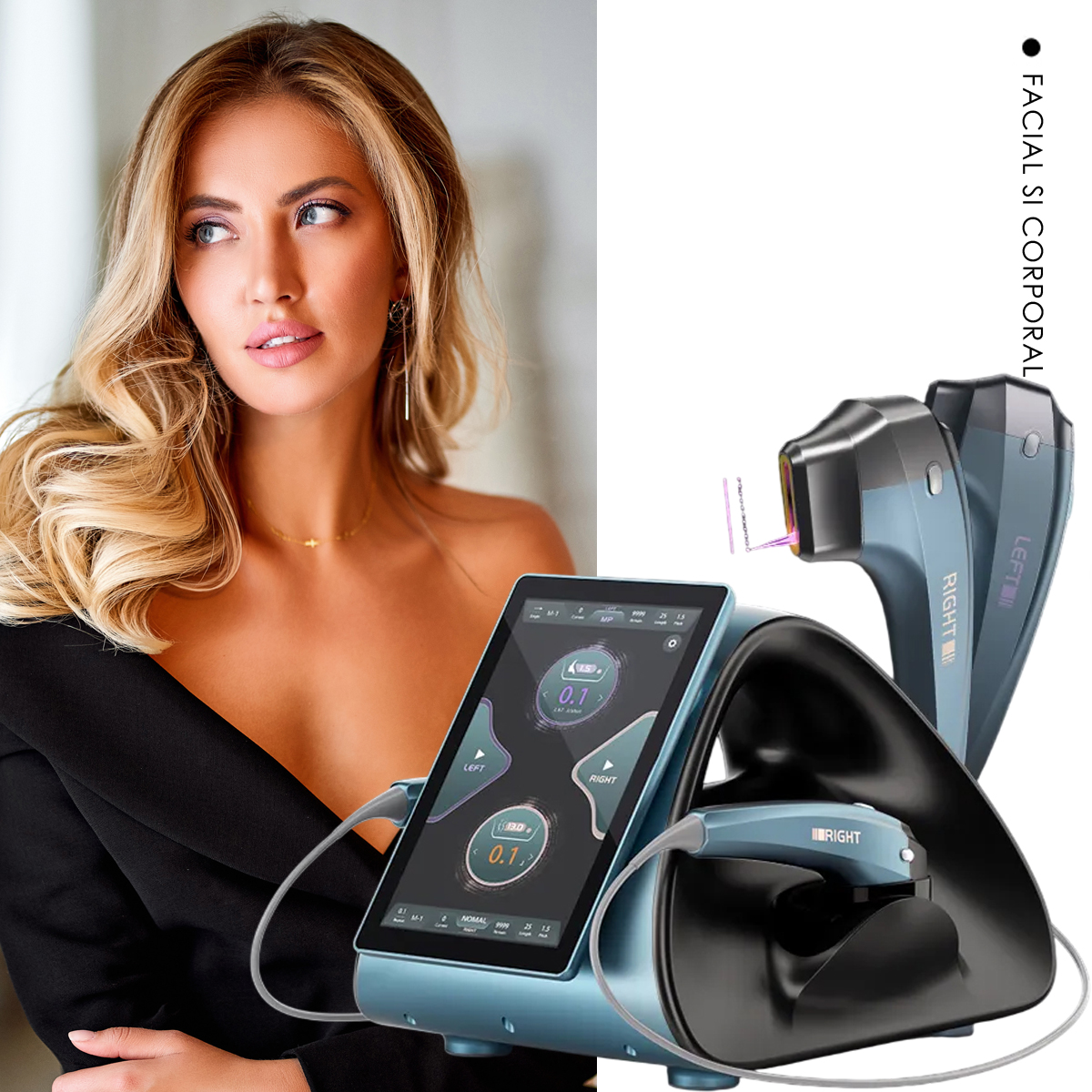 Aparat 2in1 12D Rejuvenare Faciala HIFU Transformer 7D Facial High Intensity Focused Ultrasound Skin Rejuvenation Remodelare Corporala Profesional Salon 2 Mhz 4Mhz 00